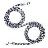 Lovebay Geflochtene Hundeleine, Multifunktion Doppelleine Reflektierend, Flexible Multileine, 4-fach verstellbar Joggingleine, 2.5M lang, Durchmesser 10mm, für 1/2 kleine/mittlere/große Hunde, Nylon
