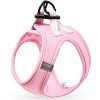 HEELE Hundegeschirr für Hunde Geschirr Hund Klein Weich Mesh Brustgeschirr für Mittlere und Kleine Hunde/Katzen, Verstellbare Reflektierende Atmungsaktive Welpengeschirr, Rosa, S