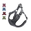Suredoo Hundegeschirr für Große Mittlere Kleine Hunde Welpen Haustiere, Anti Zug Geschirr No Pull Sicherheitsgeschirr Reflektierend Atmungsaktiv Brustgeschirr Dog Harness Weich Einstellbar (M, Grau)