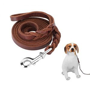 YOUTHINK Leder Hundeleine, 2,1 m/6,9 ft Lederleine für Hunde Starke und Weiche Hunde Lederleine Hochwertig Langlebig Gehleine Trainingsleine für Mittlere/Große Hunde
