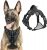 rabbitgoo Hundegeschirr für mittlere Hunde Anti Zug Geschirr, No Pull verstellbares Brustgeschirr, weiches reflektierend Dog Harness mit Griff (Schwarz, L)