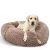 ANWA Waschbar Hundebett Große Hunde, Donut Hundebett für Mittlere/Große Hunde, Rundes Plüsch Haustierbett Hunde