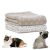 LeerKing Hundedecke Katzendecke 2er Pack Schlafdecke maschinenwaschbar Welpendecke kleine Tierdecke für Sofa und Tierbett 75 * 100cm 2er Pack Hellgrau Weiß