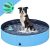 Hundepool für Große & Kleine Hunde,Jkevow Faltbare planschbecken für Kinder & Haustier PVC rutschfest Schwimmbecken,Geschenk mit Hundespielzeug Ball (M-120*30cm)
